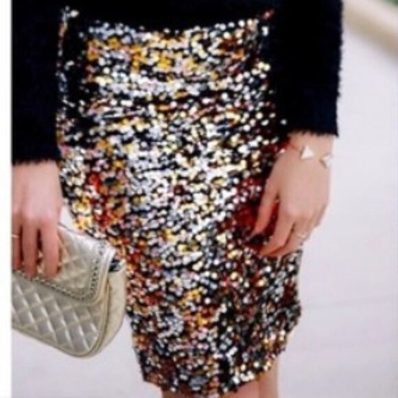 H&M Sequin  Skirt - Picture 2 of 8